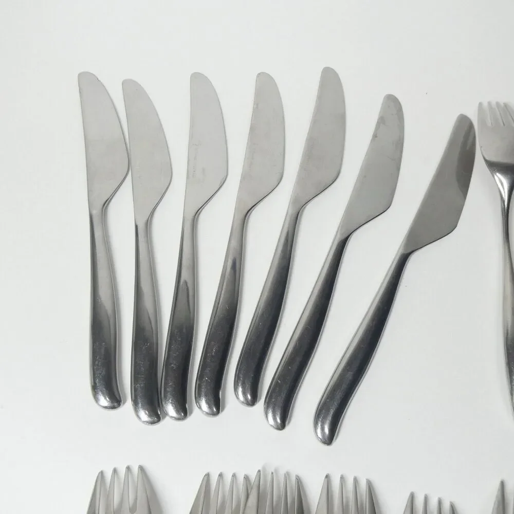 Lauffer Towle Design 2 Stainless Japan 21pc Flatware Lot Forks 18/8 MCM Vintage
